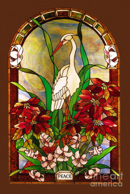 Animals And Earth Poster featuring the glass art Winter-Peace by John Emery