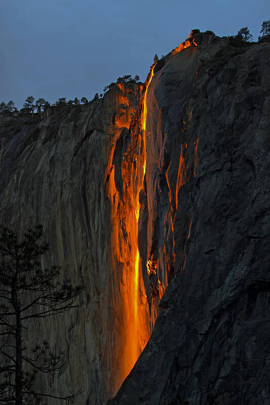 Yosemite Poster featuring the photograph Yosemite Horsetail falls by Duncan Selby
