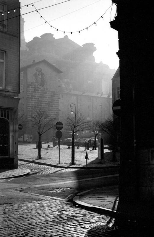 Brussels Poster featuring the photograph A Square in Old Brussels by Peter Mooyman