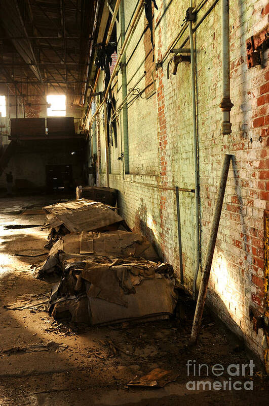 Abandoned Poster featuring the photograph Abandoned Factory #1 by HD Connelly