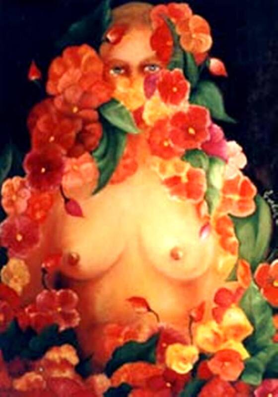  Poster featuring the painting Blooms #2 by Jordana Sands