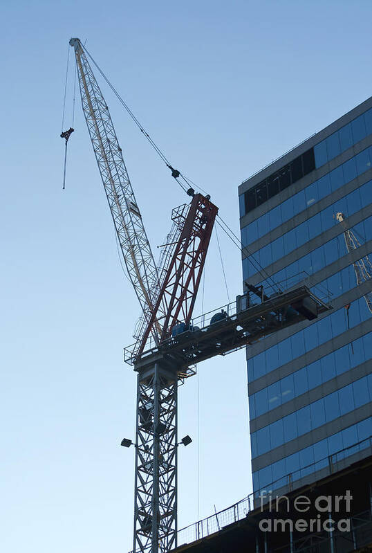 Crane Poster featuring the photograph Building crane #1 by Blink Images