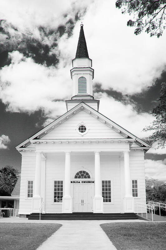 Kauai Poster featuring the photograph Old Koloa Church #1 by Roger Mullenhour