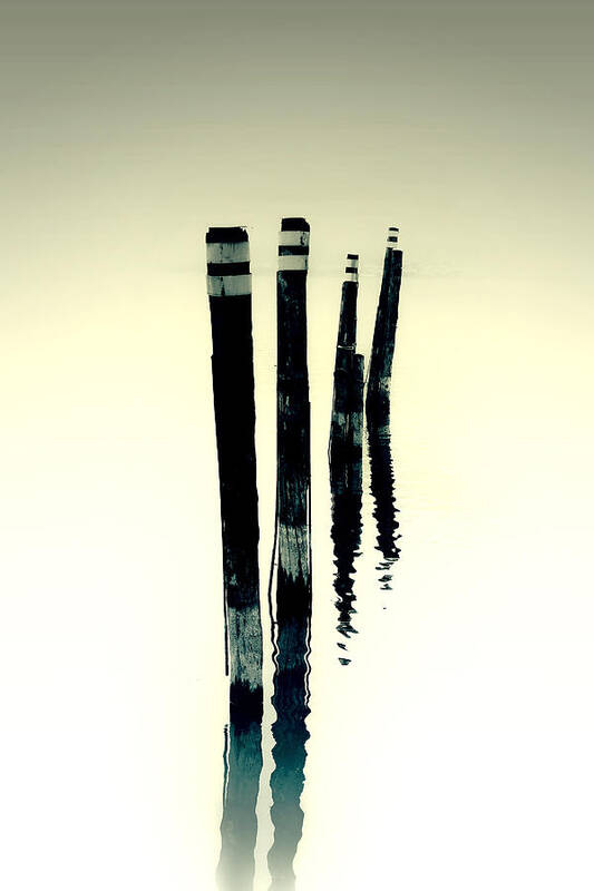 Pile Poster featuring the photograph Wooden Piles #1 by Joana Kruse