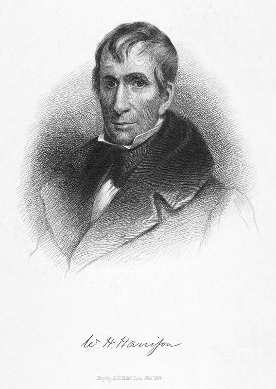 19th Century Poster featuring the photograph William Henry Harrison #18 by Granger