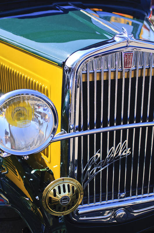 1933 Fiat Balilla Poster featuring the photograph 1933 Fiat Balilla Grille by Jill Reger