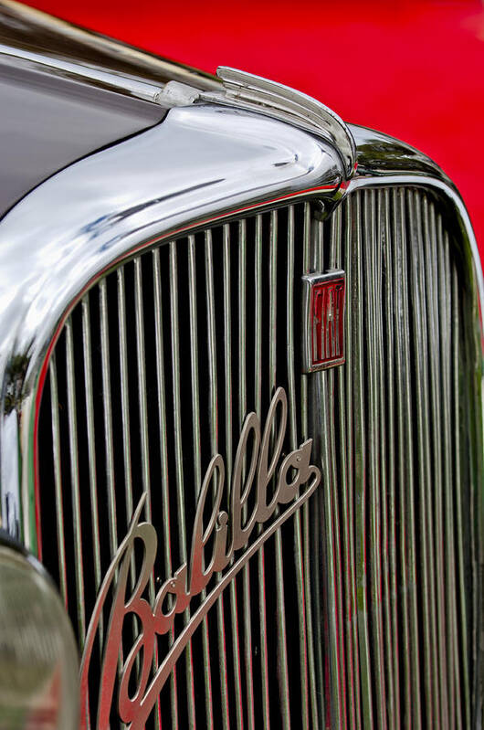 1934 Fiat Balilla Poster featuring the photograph 1934 Fiat Balilla Hood-Grille Ornament by Jill Reger