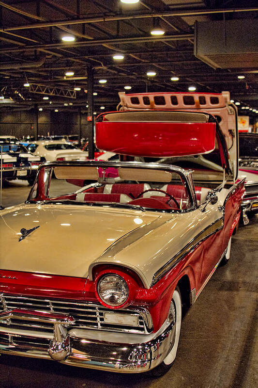 1957 Poster featuring the photograph 1957 Ford Fairlane Retractable Hardtop Lucy by Douglas Barnard