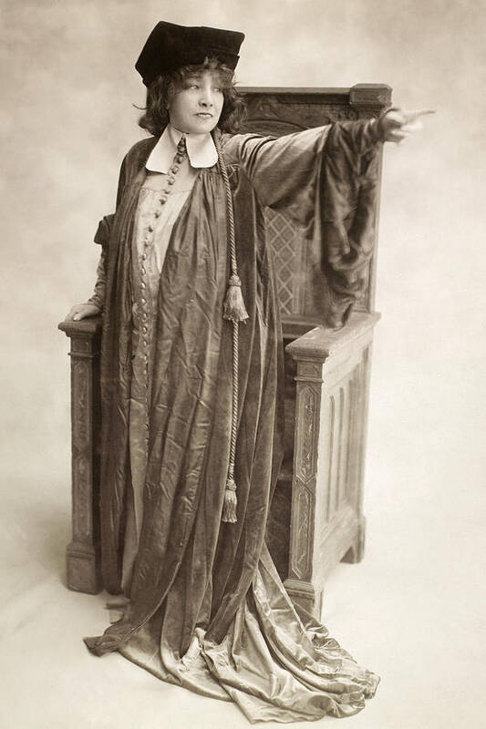 1917 Poster featuring the photograph Sarah Bernhardt #3 by Granger