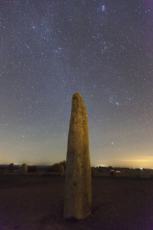 Dark Poster featuring the photograph Xarez Cromlech #6 by Andre Goncalves