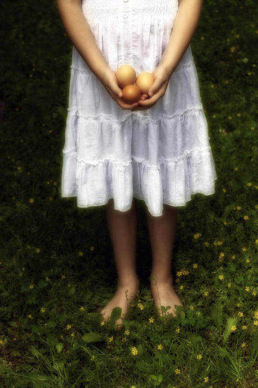 Girl Poster featuring the photograph Eggs #7 by Joana Kruse