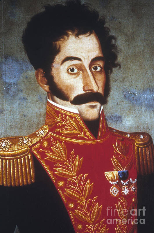 1823 Poster featuring the photograph Simon Bolivar (1783-1830) #8 by Granger