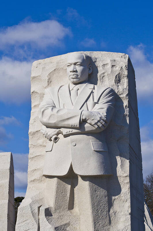 Martin Luther King Jr Poster featuring the photograph Martin Luther King Jr Memorial #8 by Theodore Jones