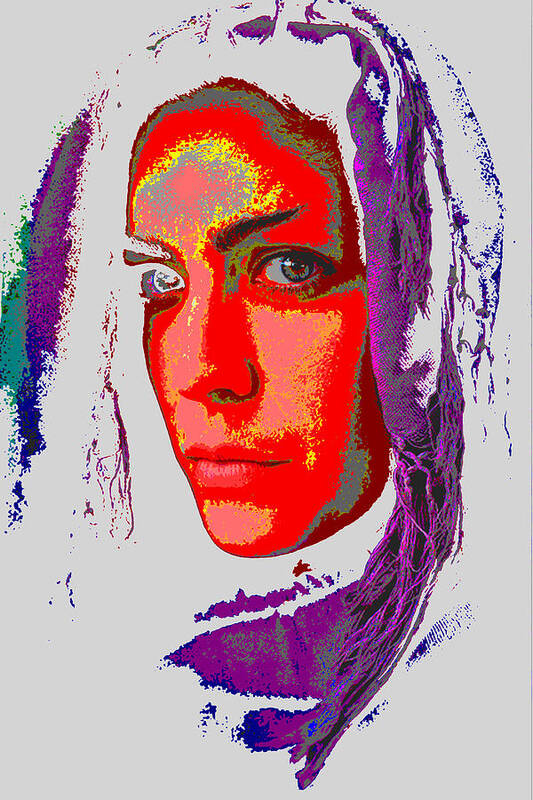 Woman Poster featuring the digital art A Woman's Scorn by Jimi Bush