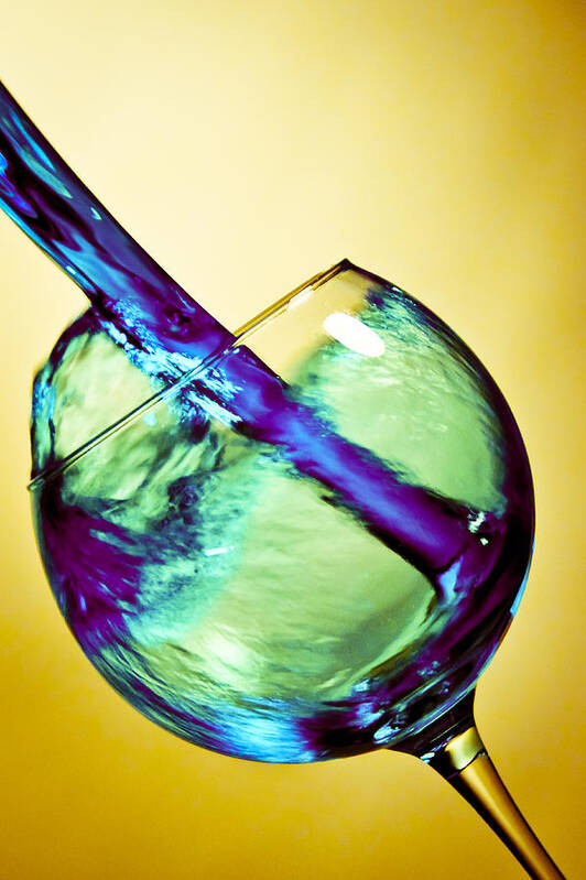 Art Poster featuring the photograph Abstract wine by Matthew Trudeau