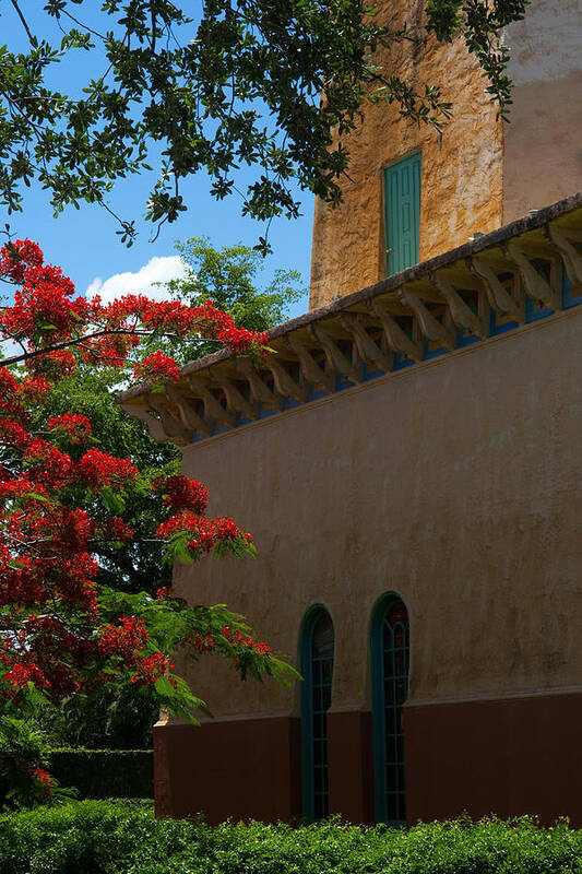 Alhambra Water Tower Poster featuring the photograph Alhambra Water Tower Windows and Door by Ed Gleichman