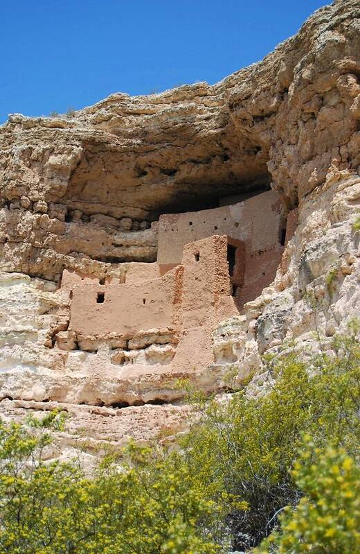 Cliffs Poster featuring the photograph Arizona Cliff Dwellings by Judy Hall-Folde