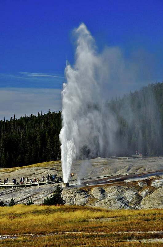 Beehive Geyser Poster featuring the photograph Beehive Geyser by Greg Norrell