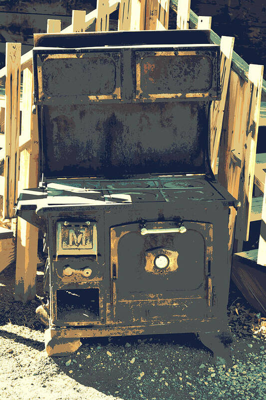 Old Stove Poster featuring the photograph Biscuits In The Oven by Diane montana Jansson