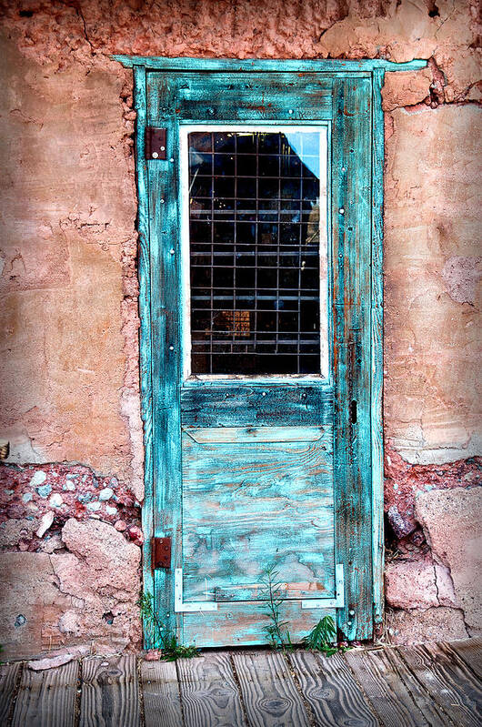 Fine Art Poster featuring the photograph Blue Door 316 by James Bethanis
