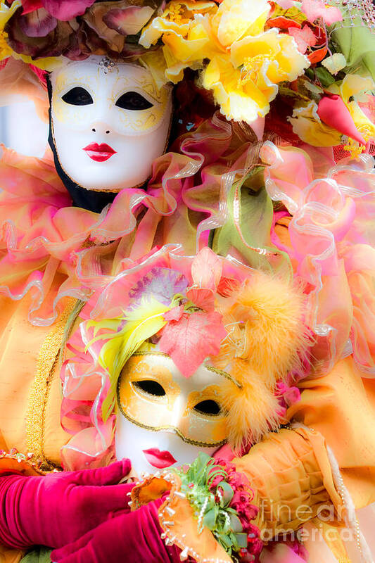 Carnaval Poster featuring the photograph Carnival Mask by Luciano Mortula