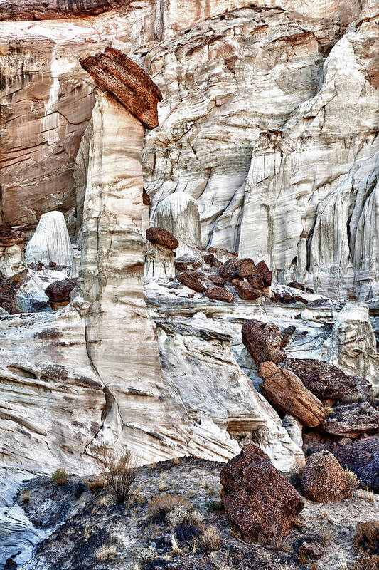 Wahweap Hoodoos Poster featuring the photograph Defying Gravity by James Marvin Phelps