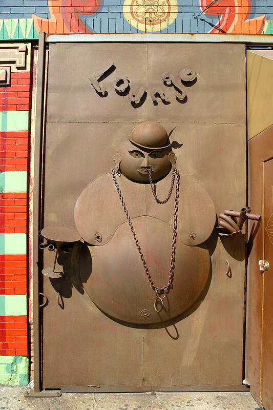 Funky Poster featuring the photograph Door to the Funky Buddha by Roger Lapinski