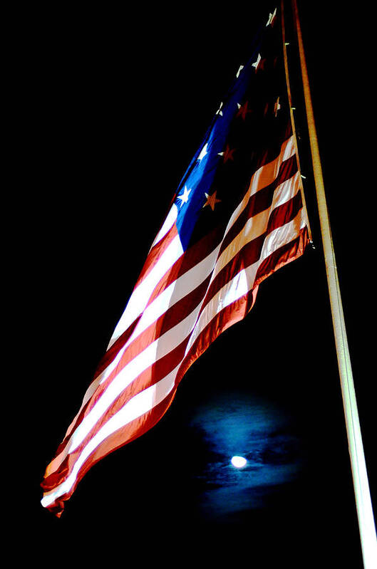 American Flag Poster featuring the photograph Flag on Federal Hill by La Dolce Vita