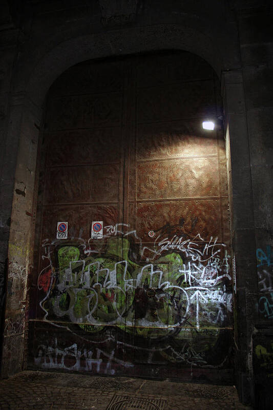 Graffiti Poster featuring the photograph Gates of Graffiti by La Dolce Vita