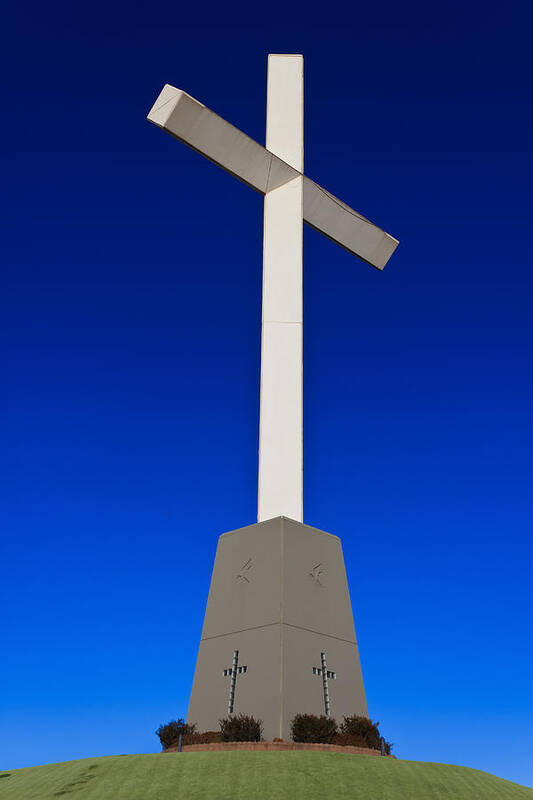 Belief Poster featuring the photograph Giant Cross by Doug Long