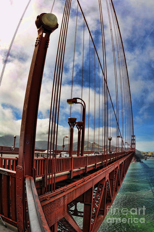 Golden Gate Bridge Poster featuring the photograph Golden Gate Bridge - 7 by Mark Madere