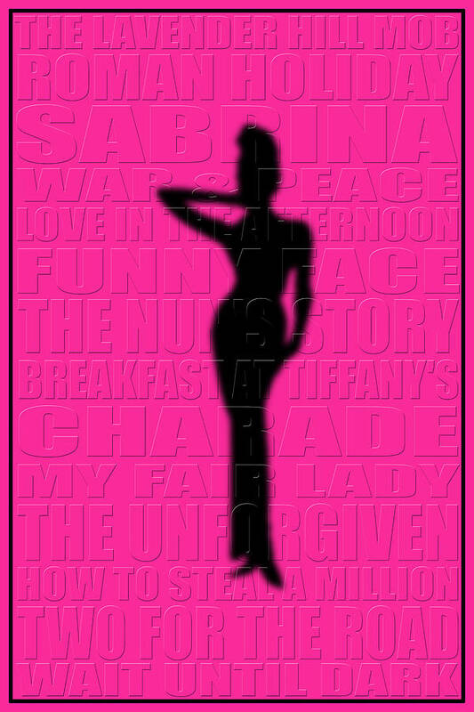 Audrey Hepburn Poster featuring the photograph Graphic Hepburn by Andrew Fare