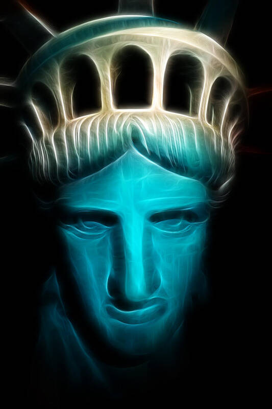 Lee Dos Santos Poster featuring the photograph Liberty Enlightening the World - Statue of Liberty - USA - America by Lee Dos Santos