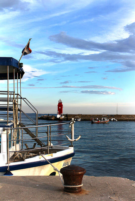 Lighthouse Poster featuring the photograph Little red lighthouse by Jasna Buncic