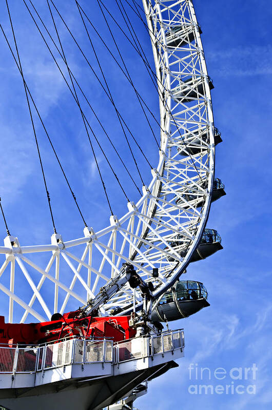 London Poster featuring the photograph London Eye by Elena Elisseeva