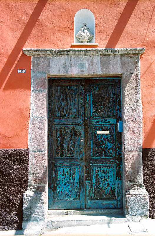 Mexico Door Poster featuring the photograph Mexico door by Claude Taylor