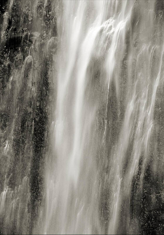Waterfall Poster featuring the photograph Multnomah Cascade 4 Platinum by Lora Fisher