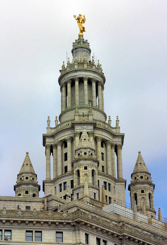 New York Poster featuring the photograph New York Municipal Building by Kristin Elmquist