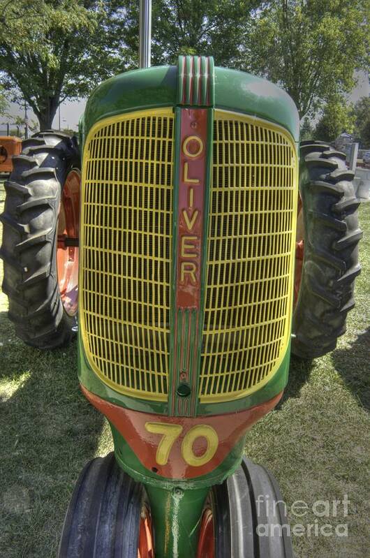 Oliver Row Crop Tractor Poster featuring the photograph Oliver Row Crop 70 -2 by David Bearden