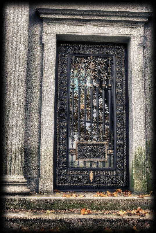 Crypt Poster featuring the photograph One Way Door by Mark Fuller