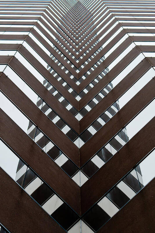 Cincinnati Ohio Optical Illusion High Rise Poster featuring the photograph Optical Illusion by Keith Allen