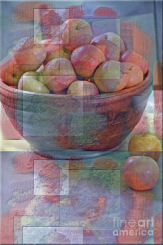 Apples Poster featuring the photograph Painted Apples by Robert Meanor