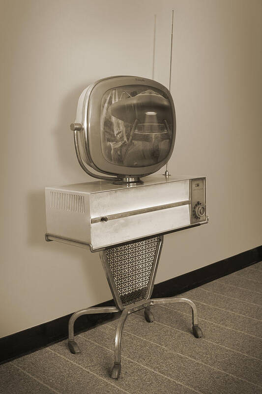Philco Television Poster featuring the photograph Philco Predicta Princess Swivel Television by Mike McGlothlen
