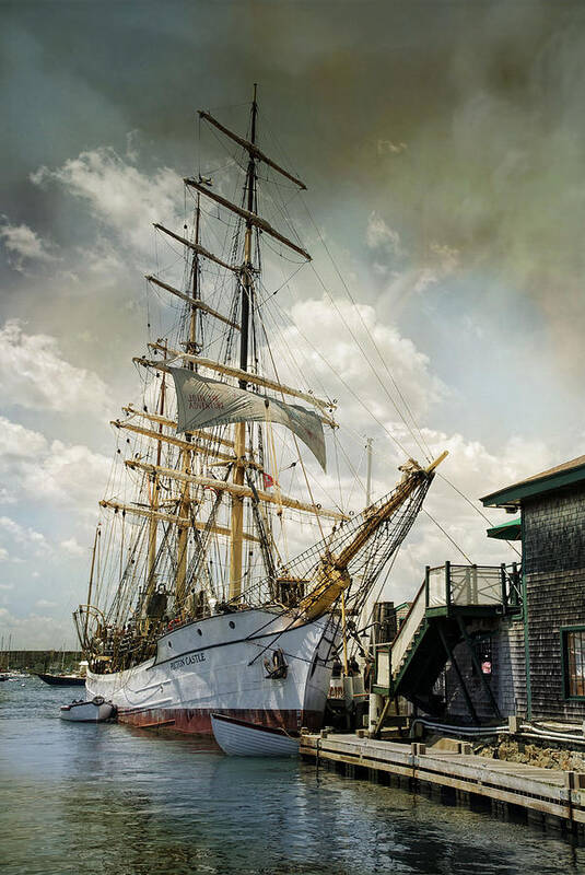 Ships Poster featuring the photograph Picton Castle by Robin-Lee Vieira
