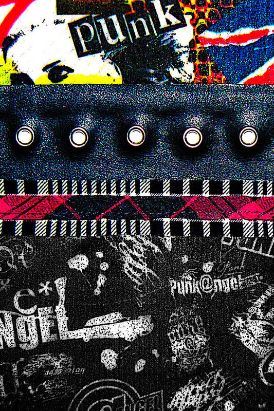 Punk Poster featuring the digital art Punk Rock 5 of 6 by Roseanne Jones