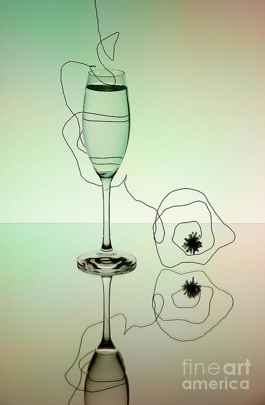 Glass Poster featuring the photograph Reflection 02 by Nailia Schwarz