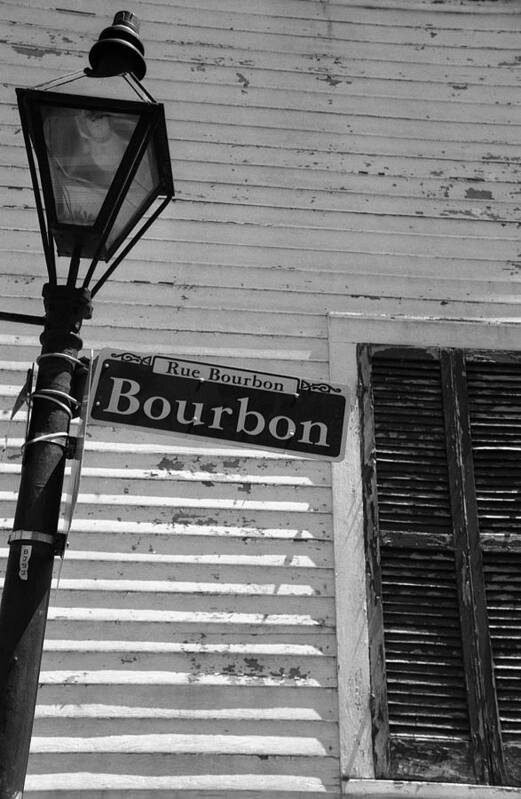Rue Poster featuring the photograph Rue Bourbon by Kathy Hunt