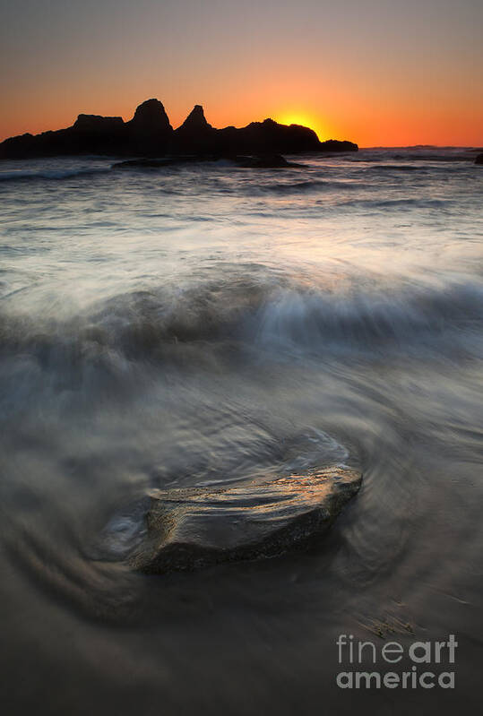 Seal Rock Poster featuring the photograph Seal Rock Sunset by Michael Dawson