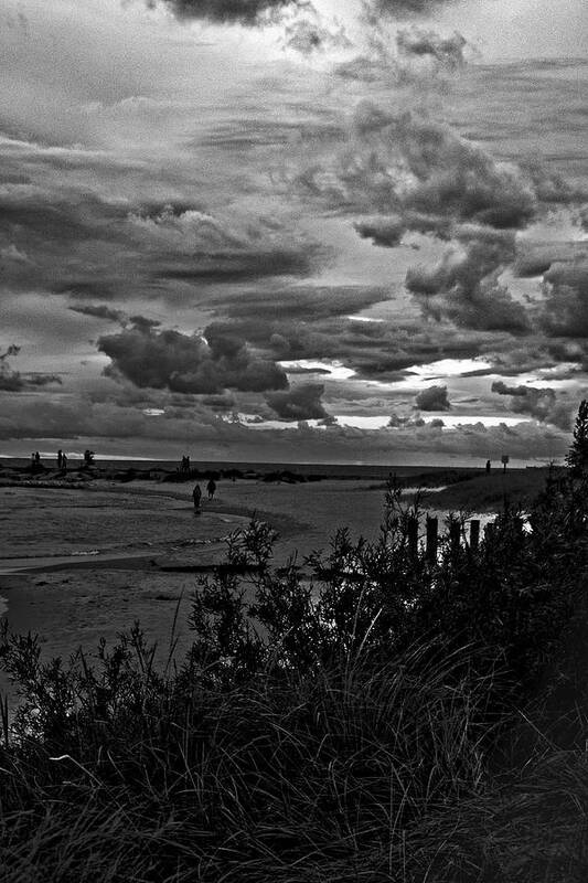 Ludington Michigan Poster featuring the photograph September clouds by Randall Cogle