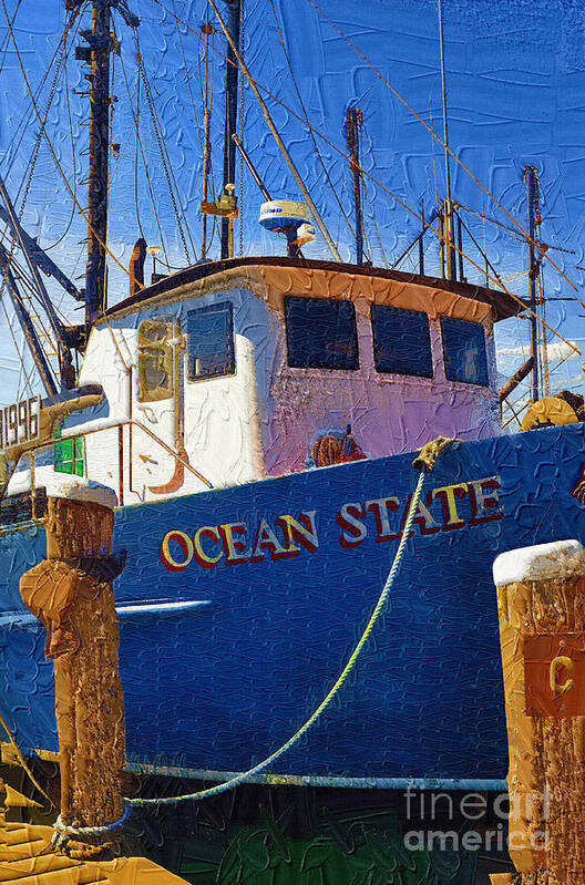 Diane Berry Poster featuring the painting Ship of State by Diane E Berry